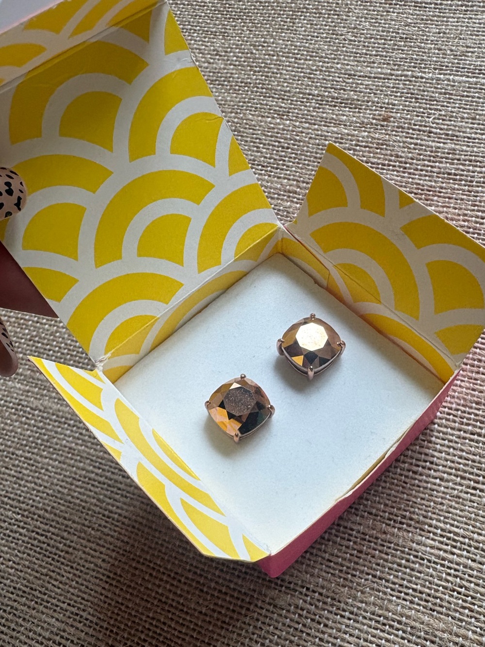 Origami Owl Clara Crystal Stud Earrings